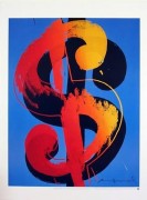 Fabulous Official Andy Warhol Rare Dollar Sign $ Lithograph