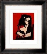 Jacqueline a Mantille Sur Fond Rouge - Pablo Picasso