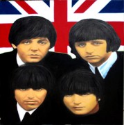 Stunning Steve Kaufman British Fabulous Four